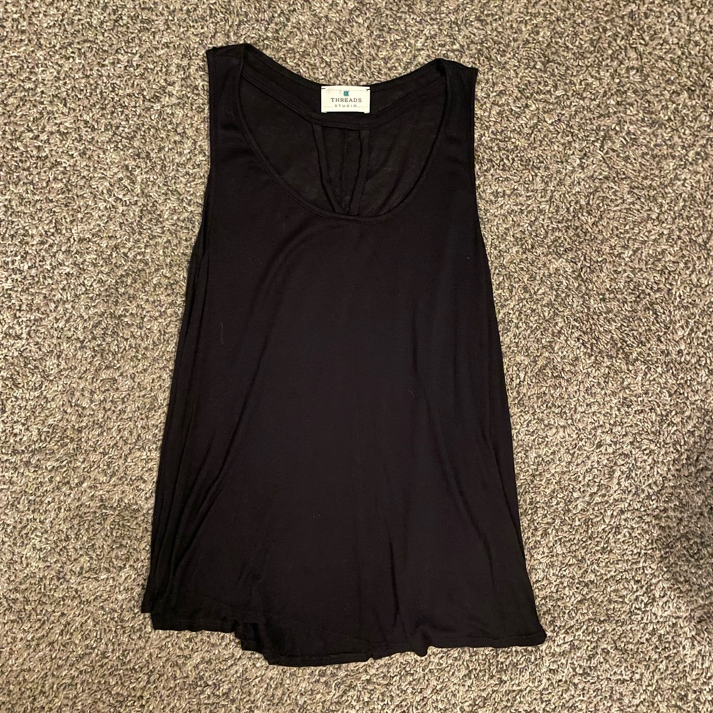 Womens tank with chest/fabric detail